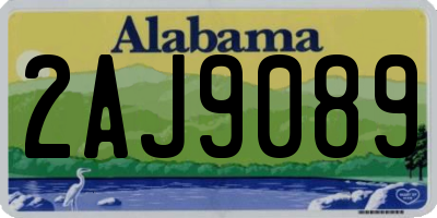 AL license plate 2AJ9089