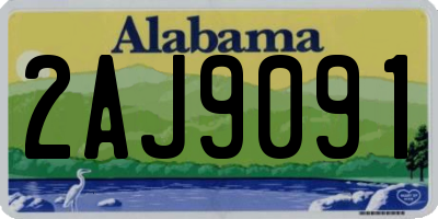 AL license plate 2AJ9091