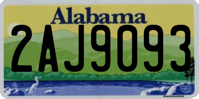 AL license plate 2AJ9093
