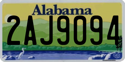 AL license plate 2AJ9094