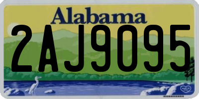 AL license plate 2AJ9095