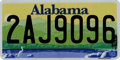 AL license plate 2AJ9096