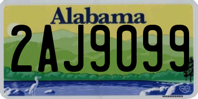AL license plate 2AJ9099
