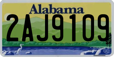 AL license plate 2AJ9109