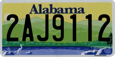 AL license plate 2AJ9112