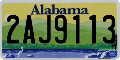 AL license plate 2AJ9113