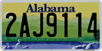 AL license plate 2AJ9114