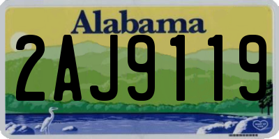 AL license plate 2AJ9119