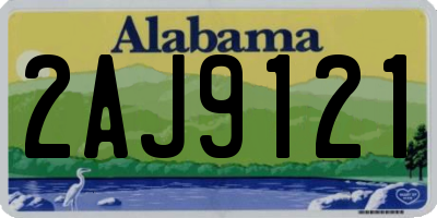 AL license plate 2AJ9121