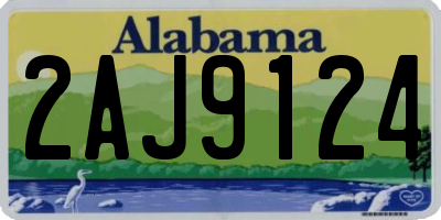 AL license plate 2AJ9124