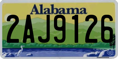 AL license plate 2AJ9126