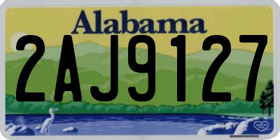 AL license plate 2AJ9127