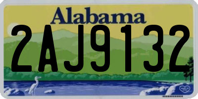 AL license plate 2AJ9132