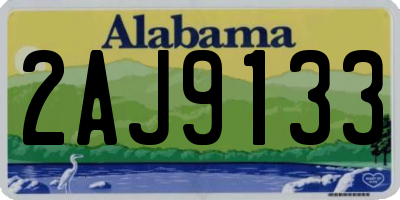 AL license plate 2AJ9133