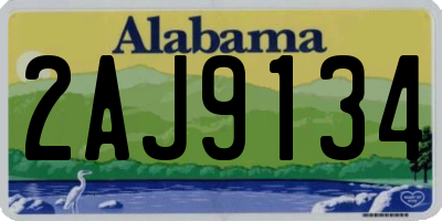 AL license plate 2AJ9134