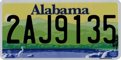 AL license plate 2AJ9135