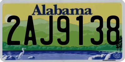 AL license plate 2AJ9138