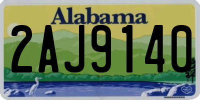 AL license plate 2AJ9140