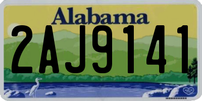 AL license plate 2AJ9141