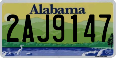 AL license plate 2AJ9147