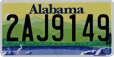AL license plate 2AJ9149