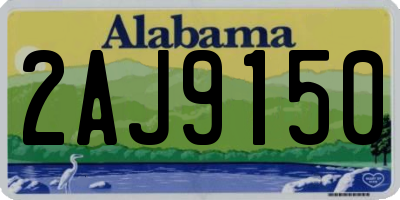 AL license plate 2AJ9150