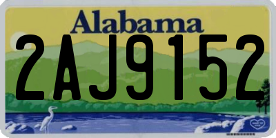 AL license plate 2AJ9152