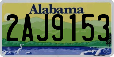 AL license plate 2AJ9153