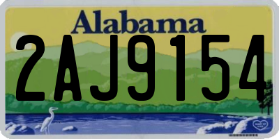 AL license plate 2AJ9154