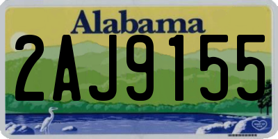 AL license plate 2AJ9155