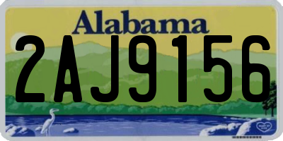 AL license plate 2AJ9156