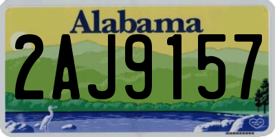 AL license plate 2AJ9157