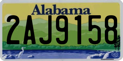 AL license plate 2AJ9158
