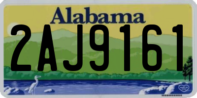 AL license plate 2AJ9161