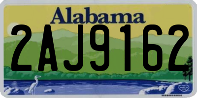 AL license plate 2AJ9162