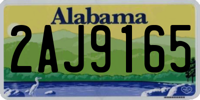 AL license plate 2AJ9165