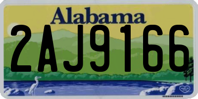 AL license plate 2AJ9166