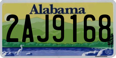 AL license plate 2AJ9168