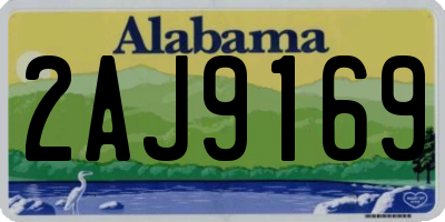 AL license plate 2AJ9169