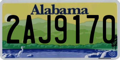 AL license plate 2AJ9170