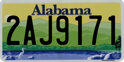 AL license plate 2AJ9171