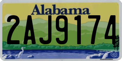 AL license plate 2AJ9174