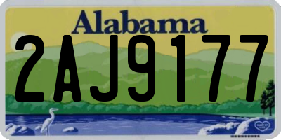 AL license plate 2AJ9177