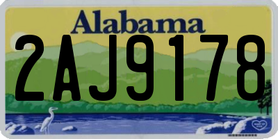 AL license plate 2AJ9178