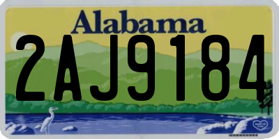 AL license plate 2AJ9184