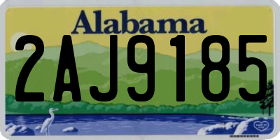 AL license plate 2AJ9185