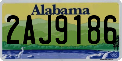 AL license plate 2AJ9186