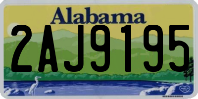 AL license plate 2AJ9195