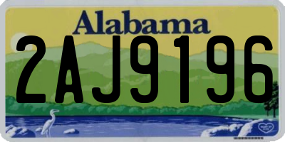 AL license plate 2AJ9196