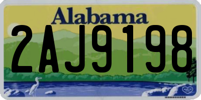 AL license plate 2AJ9198